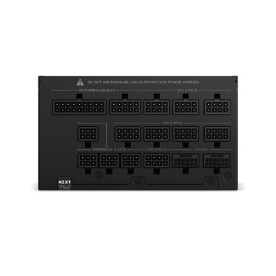 image of NZXT C1500 1500 Watt 80 Plus Platinum ATX 3.1 Full Modular Power Supply - Black with Spec and Price in BDT