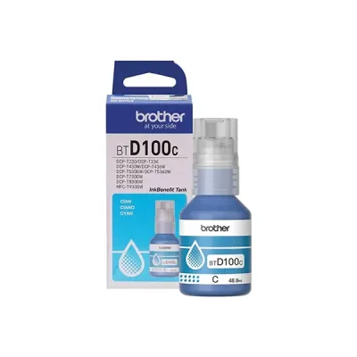 image of Brother BTD100C Cyan Ink Bottle with Spec and Price in BDT