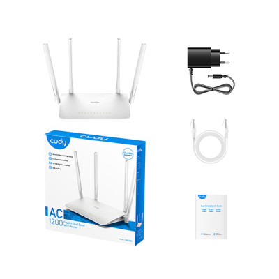 image of Cudy WR1300 AC1200 Dual-Band Gigabit Wi-Fi Mesh Router with Spec and Price in BDT