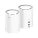 CUDY M3000 2-Pack AX3000 2.5G Dual Band Wi-Fi 6 Mesh System Router - White
