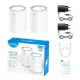 CUDY M3000 2-Pack AX3000 2.5G Dual Band Wi-Fi 6 Mesh System Router - White