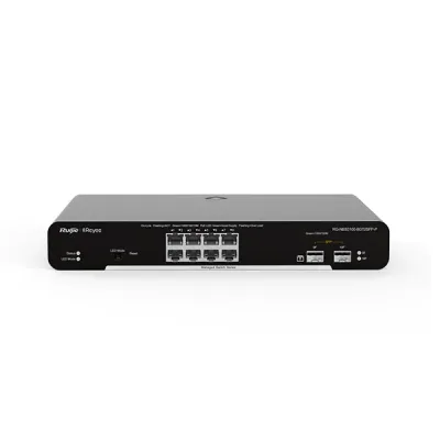 image of Ruijie RG-NBS3100-8GT2SFP-P 10-Port Gigabit Layer 2 Cloud Managed PoE Switch with Spec and Price in BDT