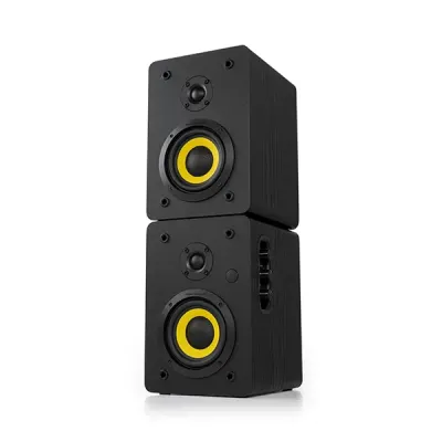 image of Thonet & Vander VERTRAG 2.0 Bookshelf Speaker - Black with Spec and Price in BDT