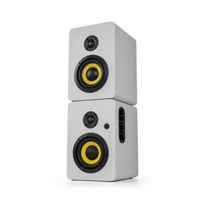 image of Thonet & Vander VERTRAG 2.0 Bookshelf Speaker - White with Spec and Price in BDT