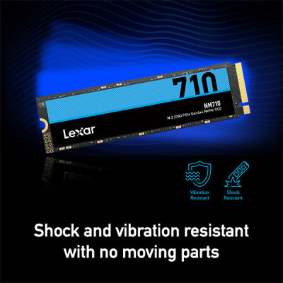image of Lexar NM710 500GB M.2 2280 PCIe Gen4 NVMe SSD with Spec and Price in BDT