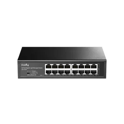image of CUDY GS1016E 16-Port Gigabit Light Managed Switch with Spec and Price in BDT