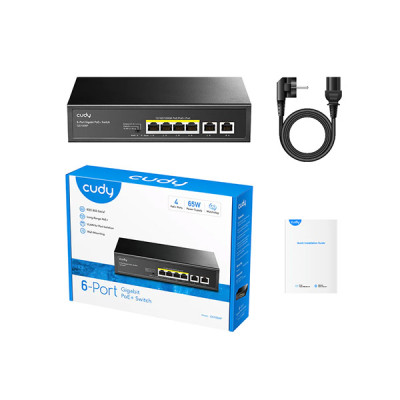 image of Cudy GS1006P 4-GbE PoE Switch with 2 Uplink GbE with Spec and Price in BDT