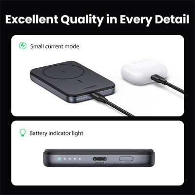 image of Ugreen PB561 (25919) 10000mAh Magnetic Wireless Power Bank with Spec and Price in BDT