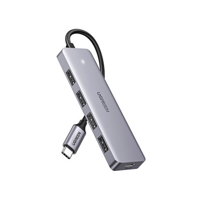 image of UGREEN CM219 (70336) 4-Port USB3.0 Hub with USB-C Power Supply  with Spec and Price in BDT