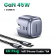 UGREEN CD294 (90399) Nexode 45W Dual USB-C PD GaN Fast Charger - UK
