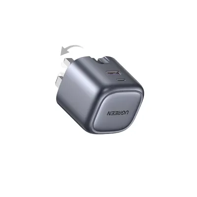 image of UGREEN CD350 (15540) Nexode 35W 2-Port GaN Fast Charger - UK with Spec and Price in BDT