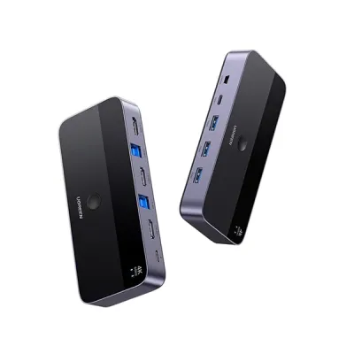 image of UGREEN CM664 (15707) 2 In 1 Out 4K HDMI KVM Switch with Spec and Price in BDT