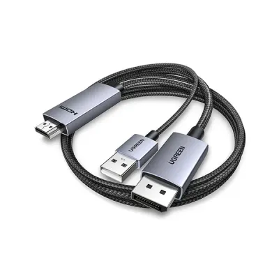 image of UGREEN HD169 (55329) HDMI to DisplayPort 4K Cable - 2M with Spec and Price in BDT