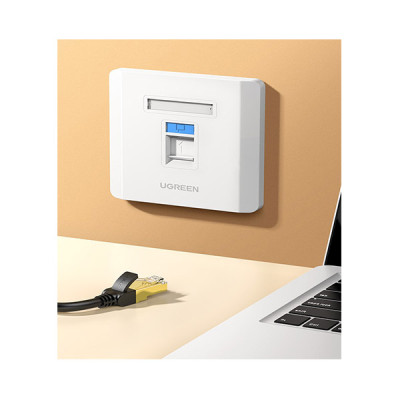 image of UGREEN NW144 (80180) Single-Port Wall Plate with Spec and Price in BDT