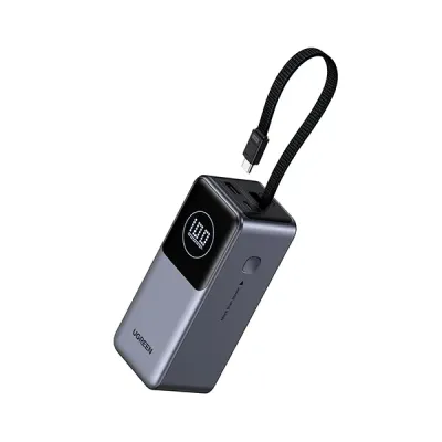image of UGREEN PB723 (55365B) 130W Power Bank with Built-in Cable with Spec and Price in BDT