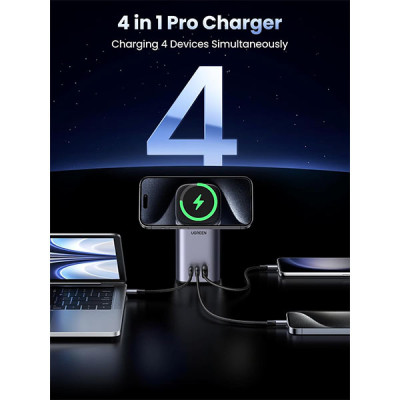 image of UGREEN CD342 (15076) 100W 2-in-1 GaN Charging Station with Spec and Price in BDT