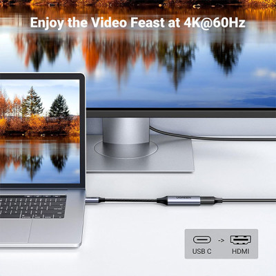 image of UGREEN CM297 (70444) USB Type-C to HDMI Adapter with Spec and Price in BDT