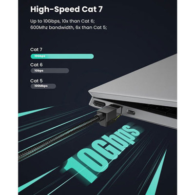 image of UGREEN NW150 (80425) Cat7 RJ45 Ethernet Cable - 5M with Spec and Price in BDT