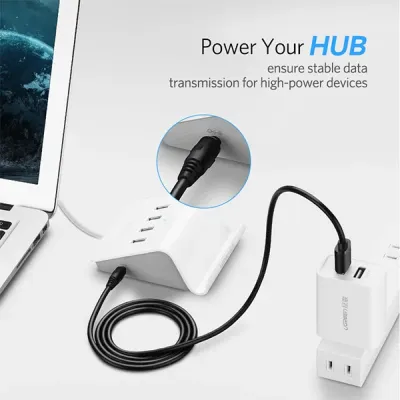 image of UGREEN US277 (10376) USB2.0-A to DC 3.5mm M/F Charging Cable - 1M with Spec and Price in BDT