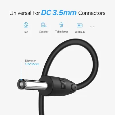 image of UGREEN US277 (10376) USB2.0-A to DC 3.5mm M/F Charging Cable - 1M with Spec and Price in BDT