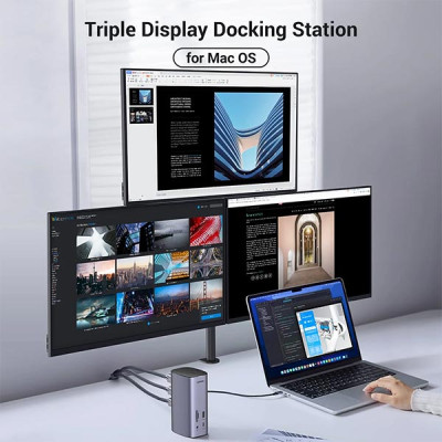 image of Ugreen CM555 (90325) Revodok Pro 12-in-1 4k HDMI Universal Docking Station with Spec and Price in BDT