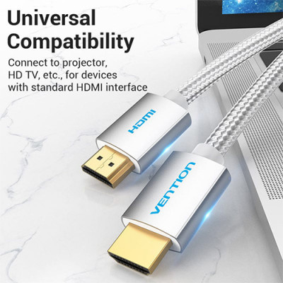 image of VENTION AABII 4K Cotton Braided HDMI Cable - 3M with Spec and Price in BDT