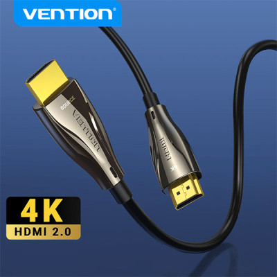image of Vention ALABAD Fiber Optic HDMI Cable - 100M with Spec and Price in BDT