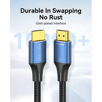 image of Vention ALGLG 8K HDMI-A Male to Male HD Cable - 1.5M with Spec and Price in BDT
