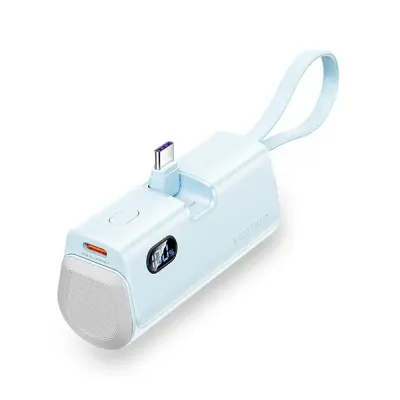 image of VENTION FHQL0 LED Display 4800mAh Power Bank - Blue with Spec and Price in BDT