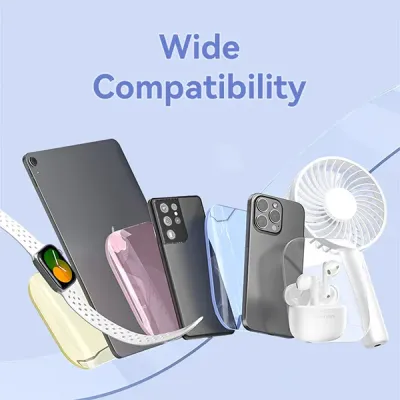 image of VENTION FHWR0 20W 5000mAh Power Bank with Spec and Price in BDT