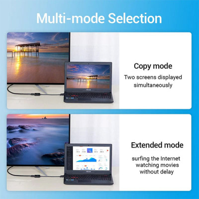 image of VENTION HBCBB Mini DisplayPort to HDMI Converter - 0.15M with Spec and Price in BDT