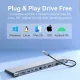 VENTION THSHC Multi-function 12-in-1 USB-C Docking Station - Gray