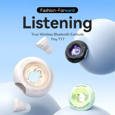 image of VENTION Tiny T17 (NBRB0) True Wireless Bluetooth Earbuds - Black with Spec and Price in BDT