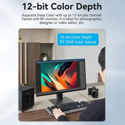 image of VENTION ALBBS Optical 8K Male to Male HDMI Cable - 25M with Spec and Price in BDT