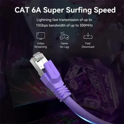 image of VENTION IBMVJ Cat.6A SFTP Industrial Flexible Patch Cable - 5M with Spec and Price in BDT