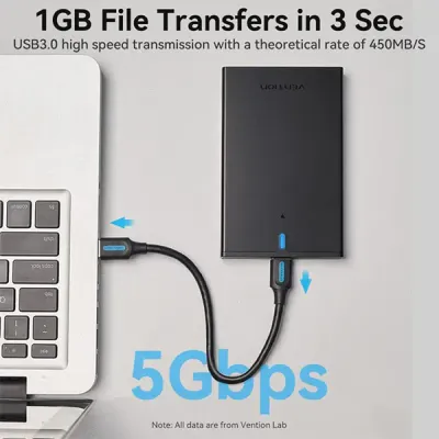 image of VENTION KPAB0 2.5 Inch SATA Hard Drive Enclosure with Spec and Price in BDT