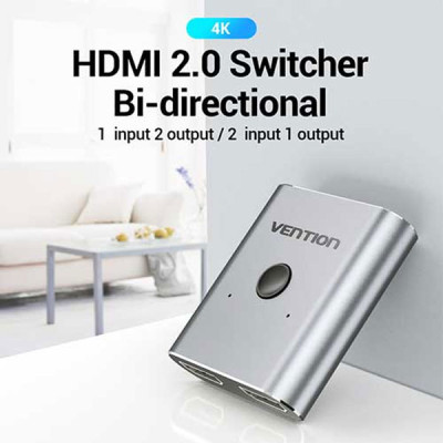 image of VENTION AFUH0 2-Port HDMI Bi-Direction Switcher with Spec and Price in BDT