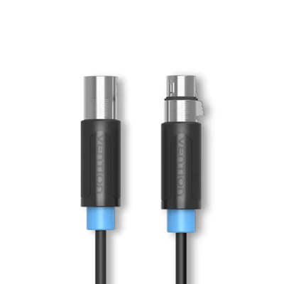 image of VENTION BBFBN XLR Audio Extension Cable 15M Black with Spec and Price in BDT