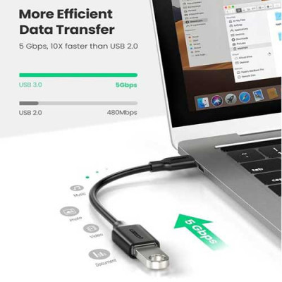 image of UGREEN US154 (30701) USB C to USB 3.0 OTG Adapter with Spec and Price in BDT