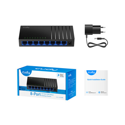 image of Cudy GS108D 8-Port Gigabit Desktop Switch with Spec and Price in BDT